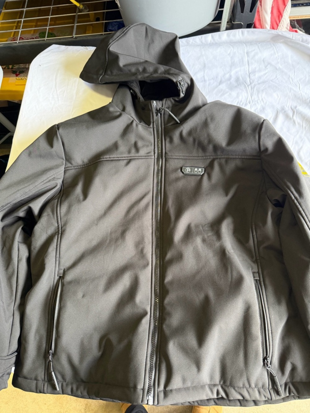 Men's Hooded Performance Softshell Jacket - Olive Green